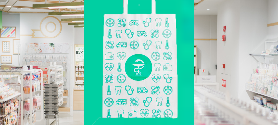 farmacia ecológica: con bolsas para farmacia